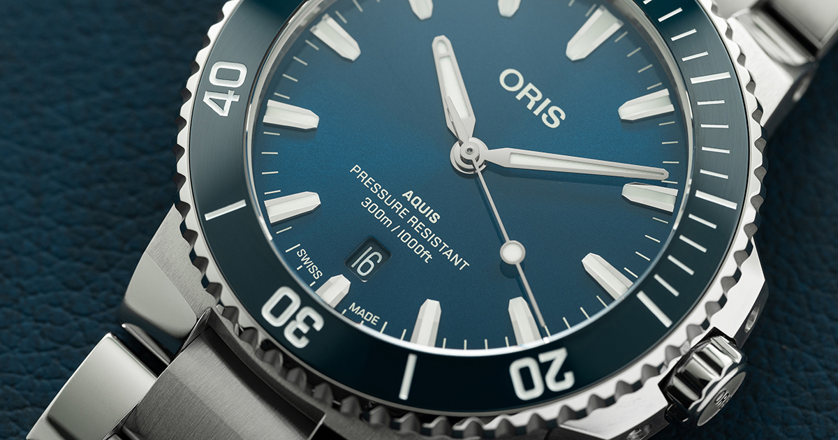 ORIS  Мужские швейцарские часы с автоматическим механизмом, стальной браслет, 41,5 мм